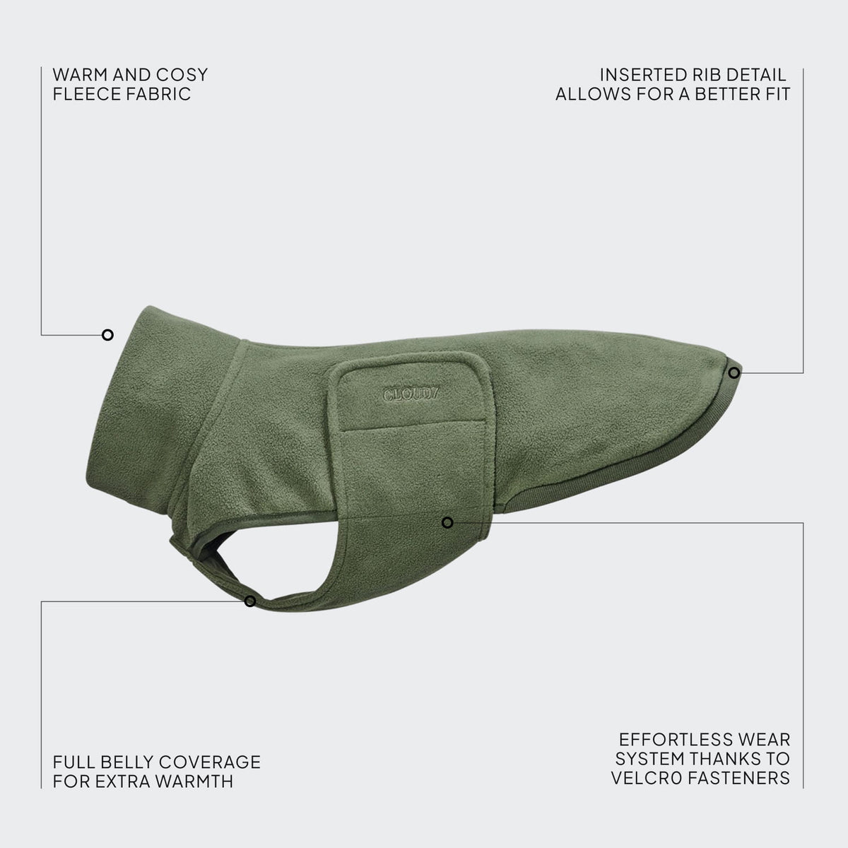 Dog Sweater Derby 2.0 Khaki