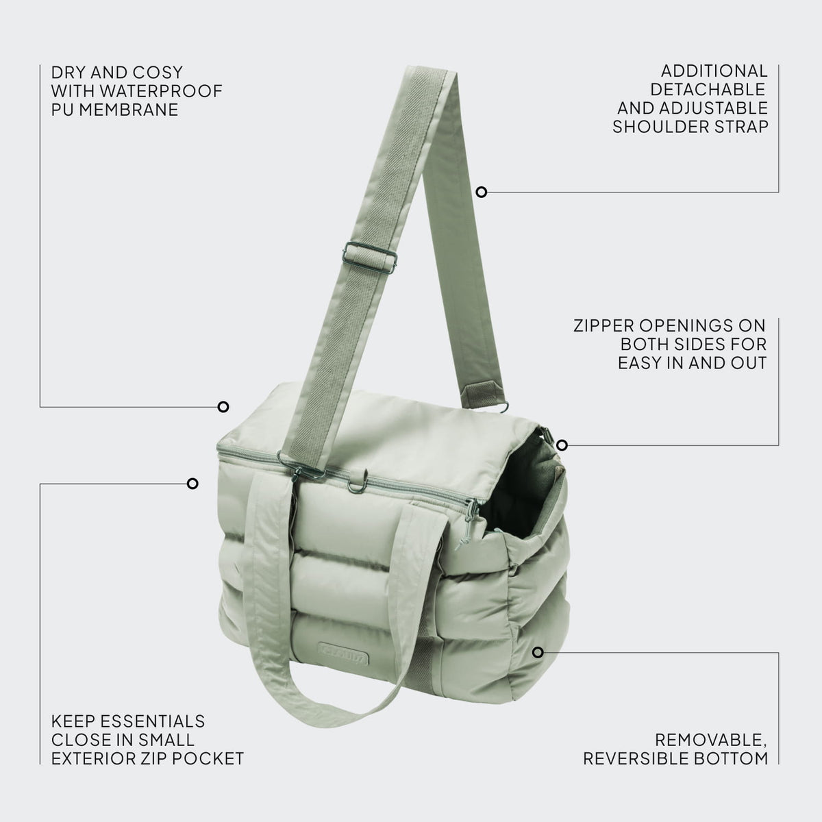 Dog Carrier Montreal 2.0 Dusty Mint