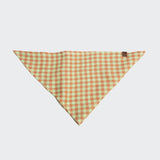 Hundehalstuch Bandana Check Orange