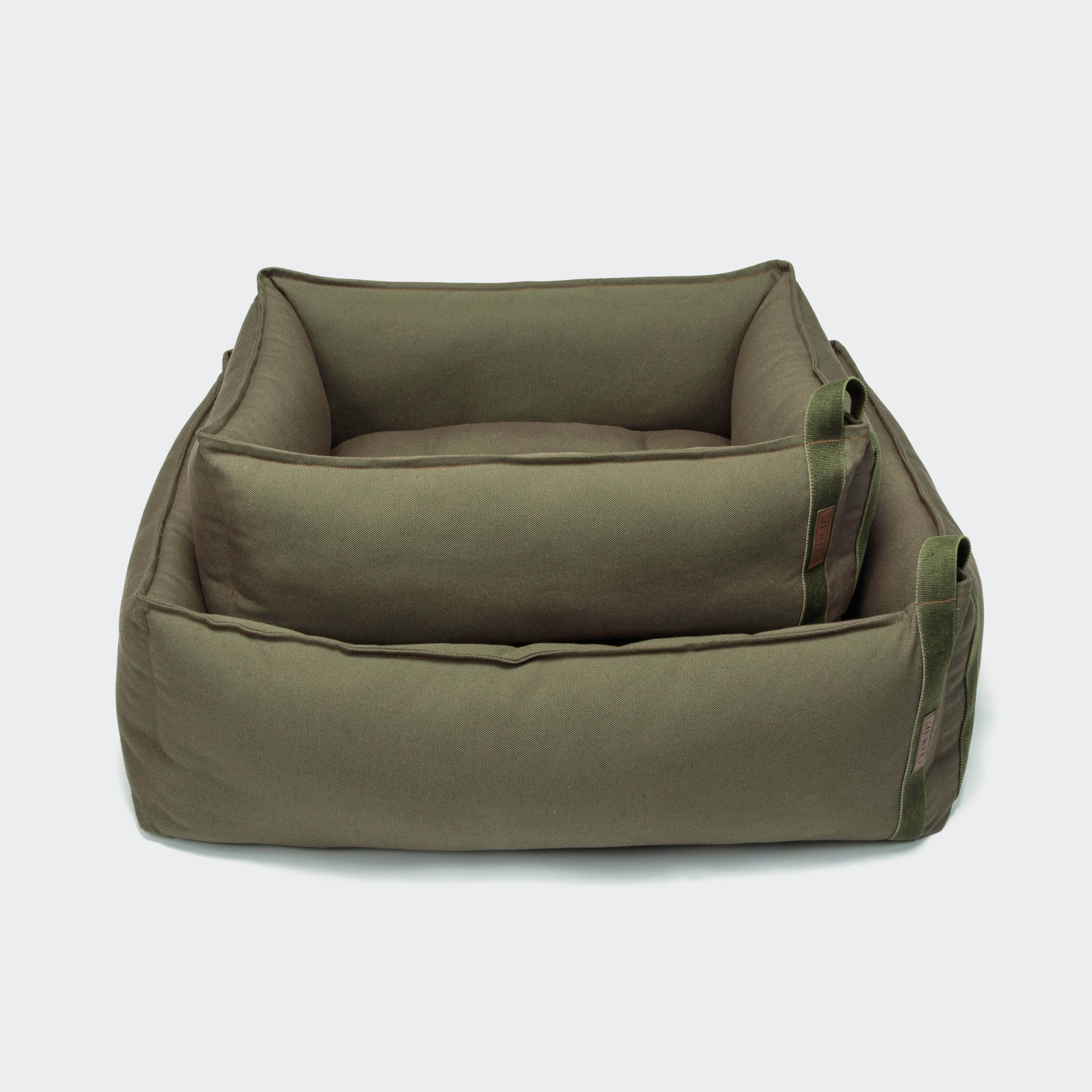 Hundebett Boost Canvas Olive