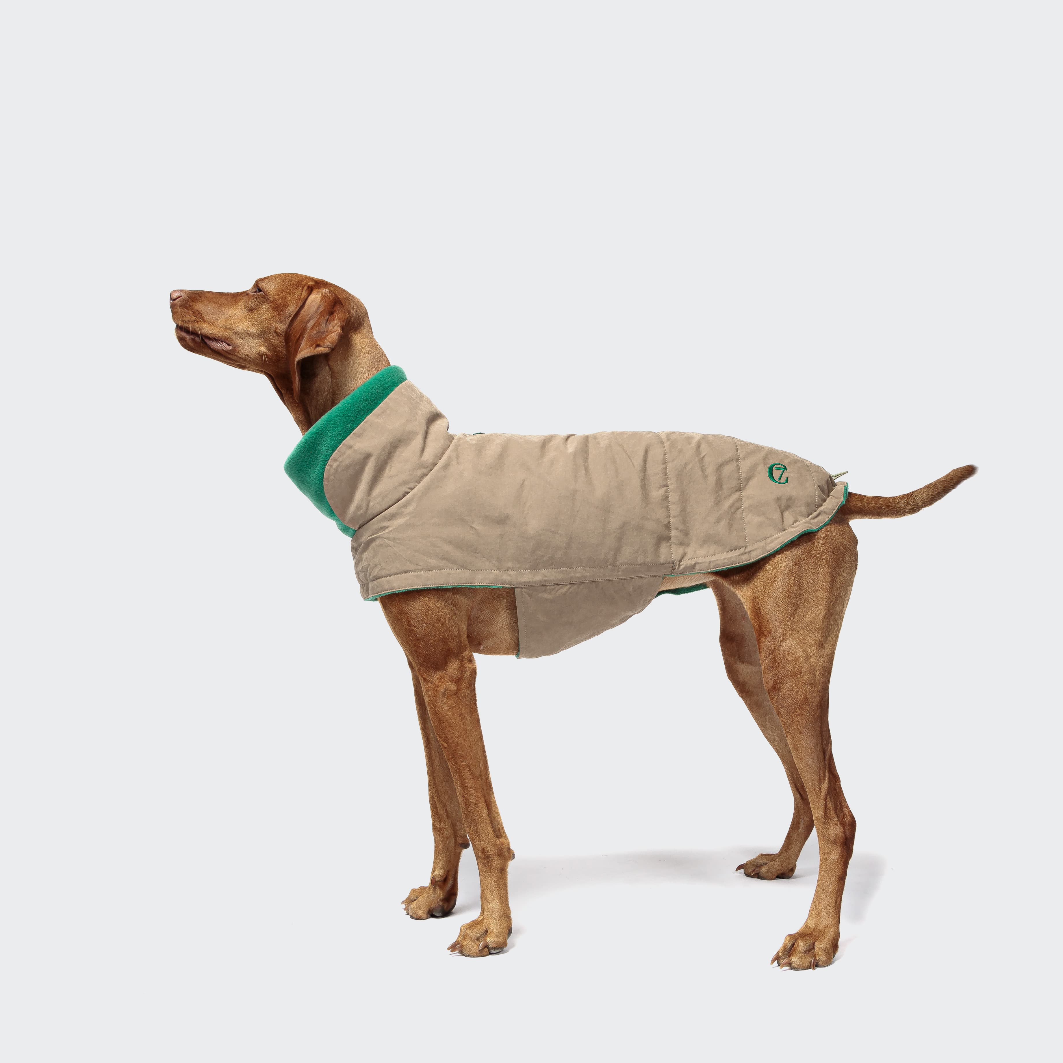 Hundemantel Brooklyn Waxed Cotton Sand