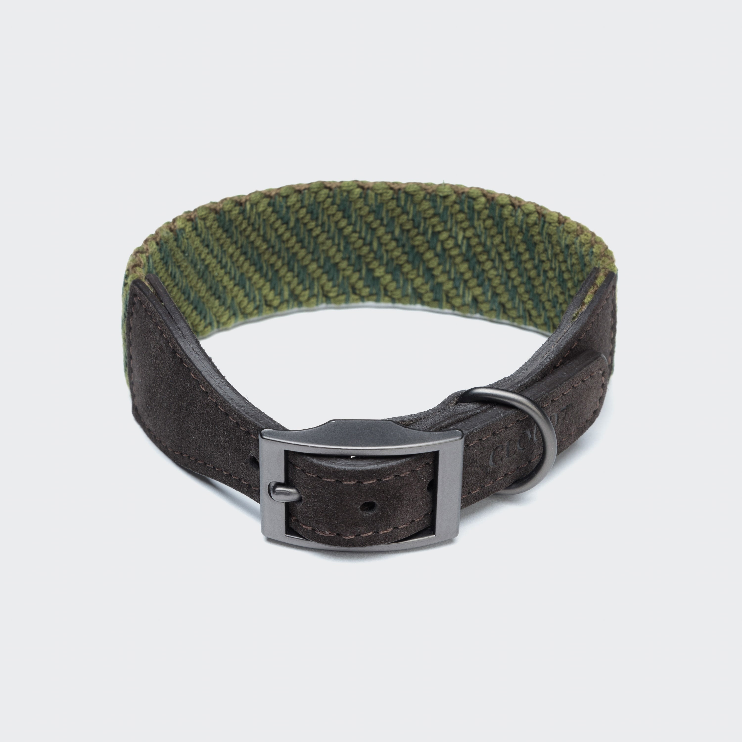 Hundehalsband Grunewald Green - Coffee