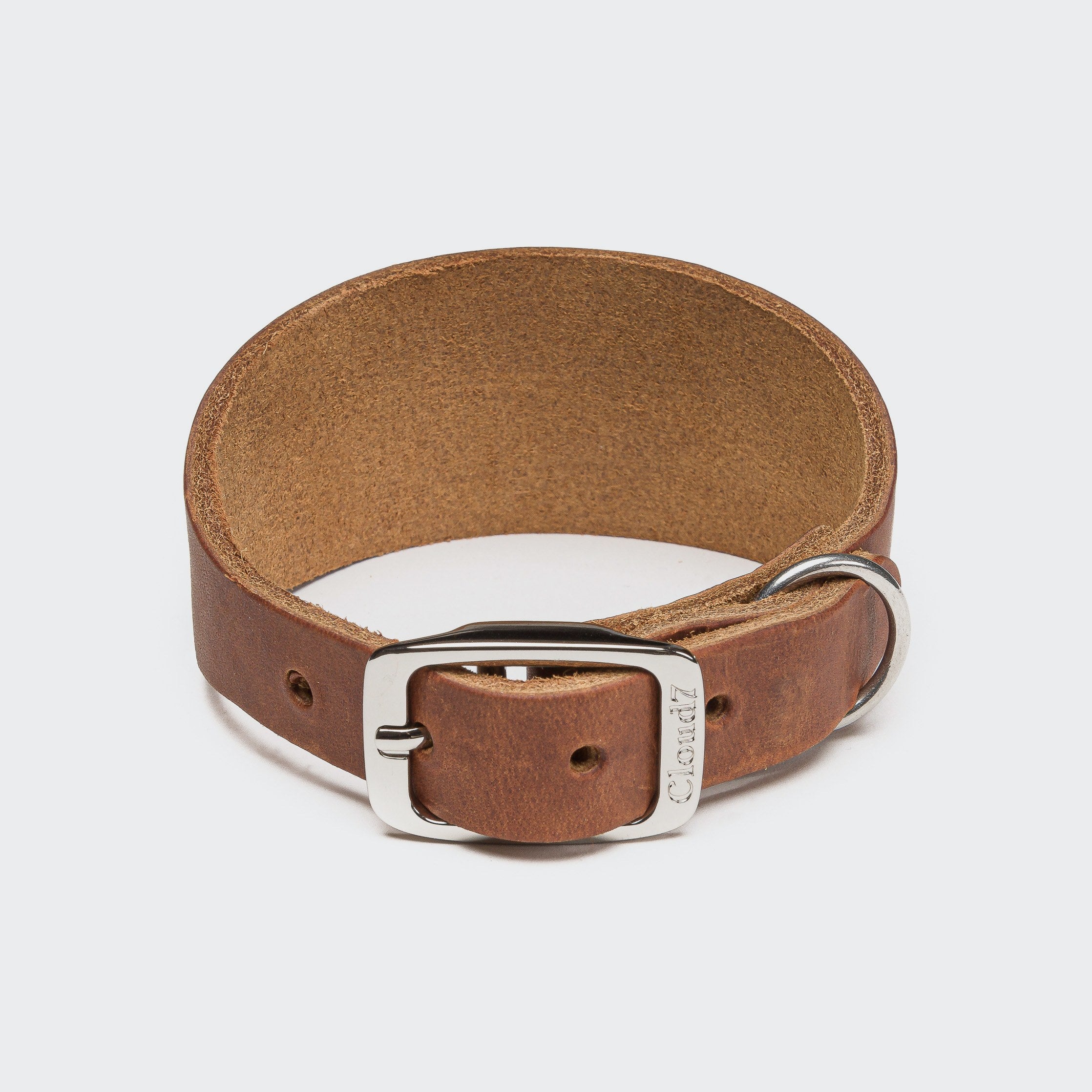 Windhundhalsband Regent Park Camel Silver