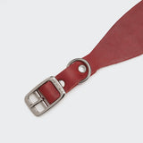 Windhundhalsband Regent Park Merlot Silver