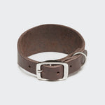 Windhundhalsband Regent Park Saddle Brown Silver