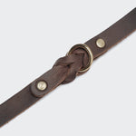 Hundehalsband Riverside Park Saddle Brown Gold