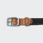 Hundehalsband Tivoli Black-Cognac