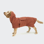Hundebademantel Föhr Brick Red