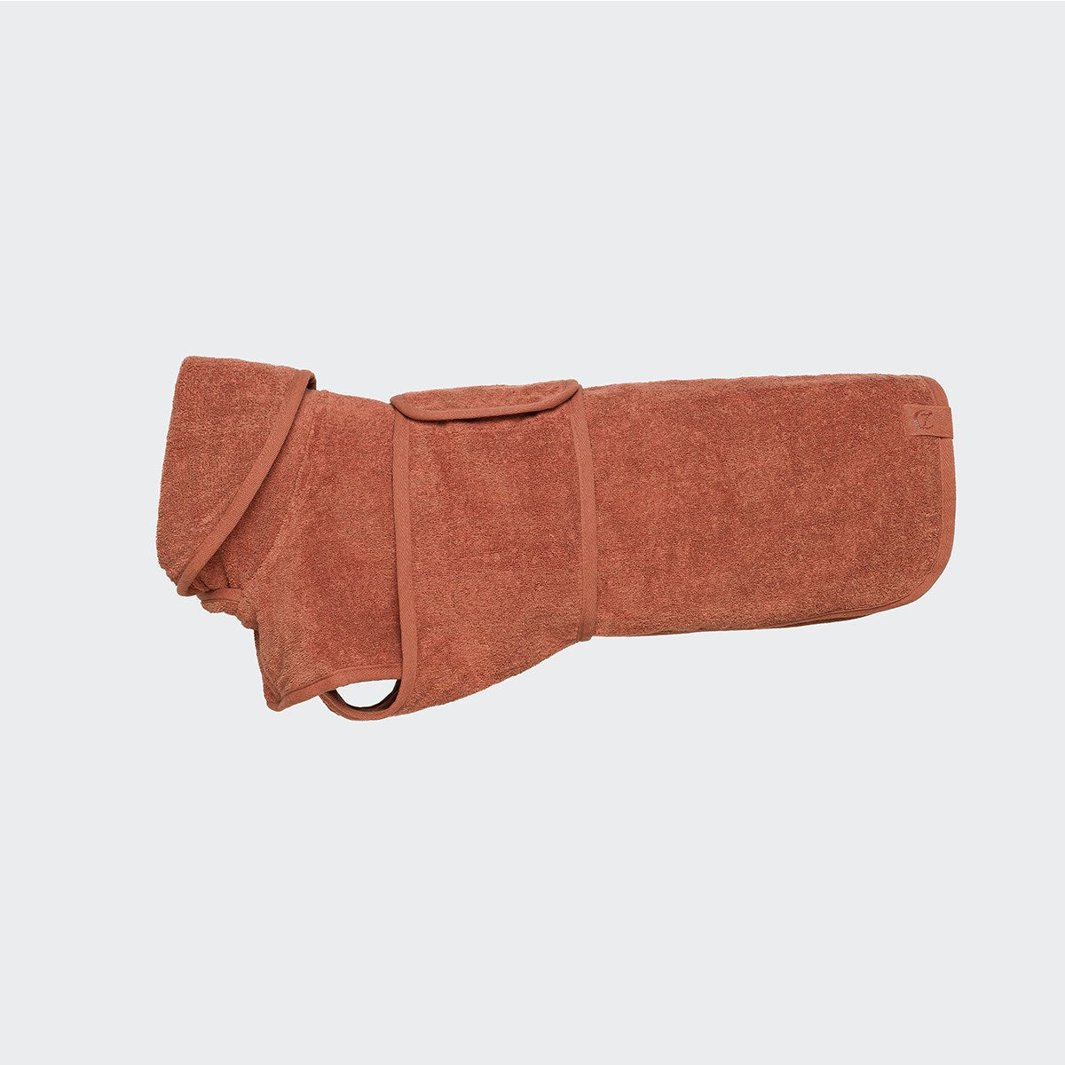 Hundebademantel Föhr Brick Red