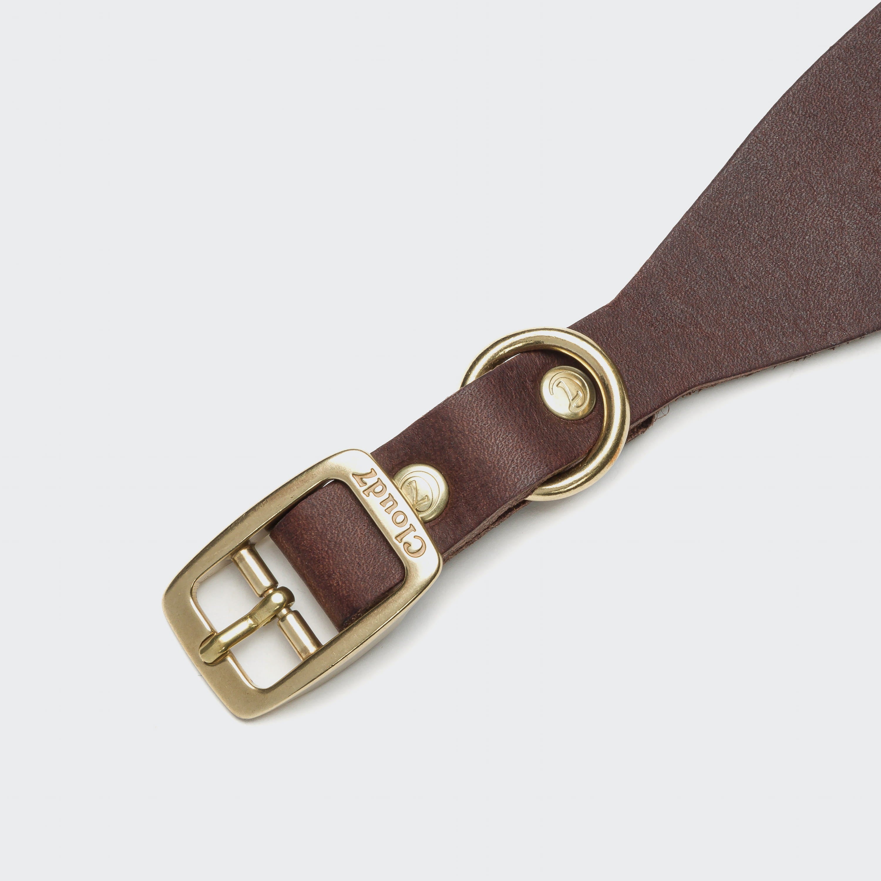 Windhundhalsband Regent Park Saddle Brown Gold