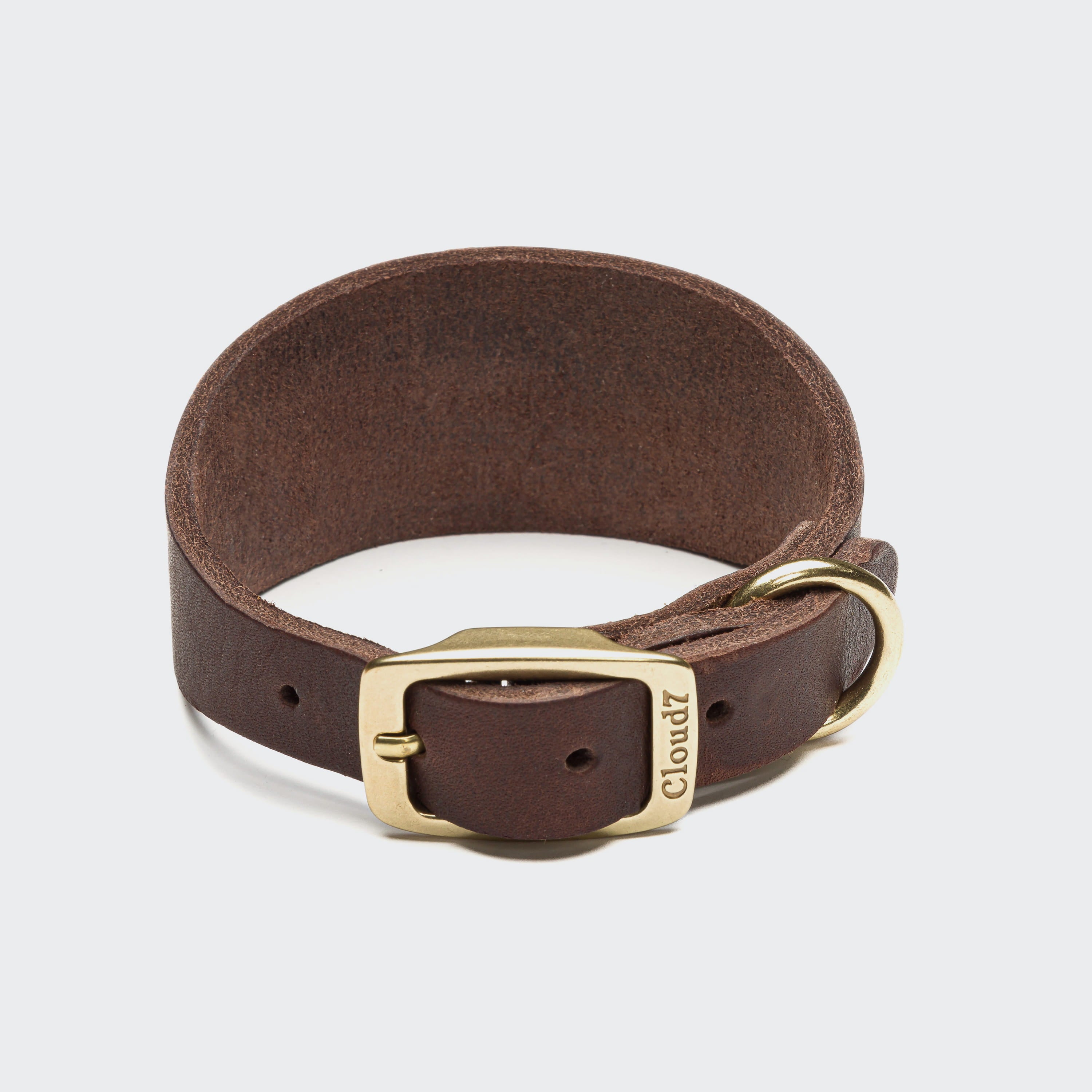 Windhundhalsband Regent Park Saddle Brown Gold