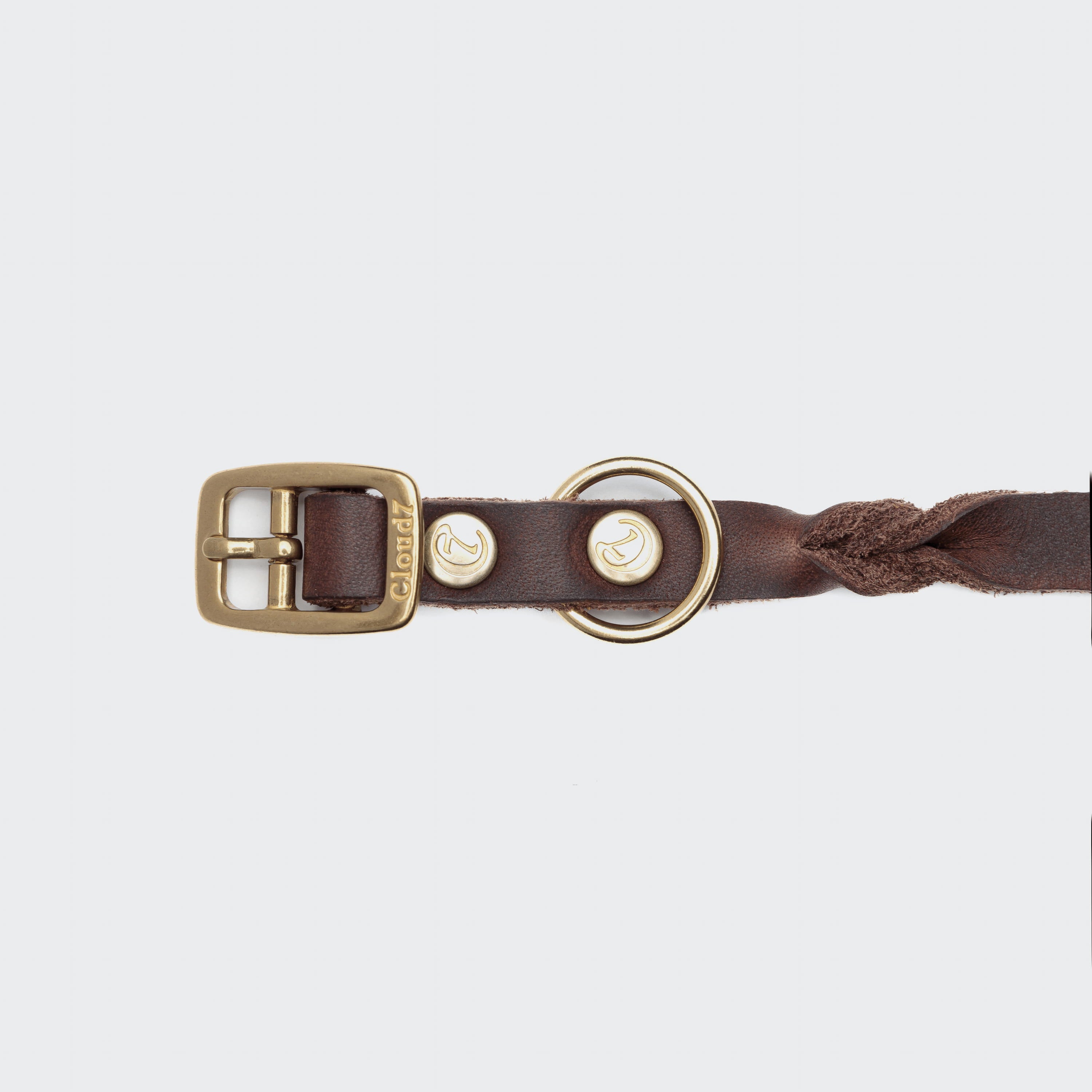 Hundehalsband Riverlino Saddle Brown Gold