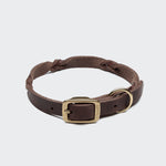 Hundehalsband Riverlino Saddle Brown Gold