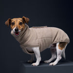 Hundepullover Fleece Derby Beige