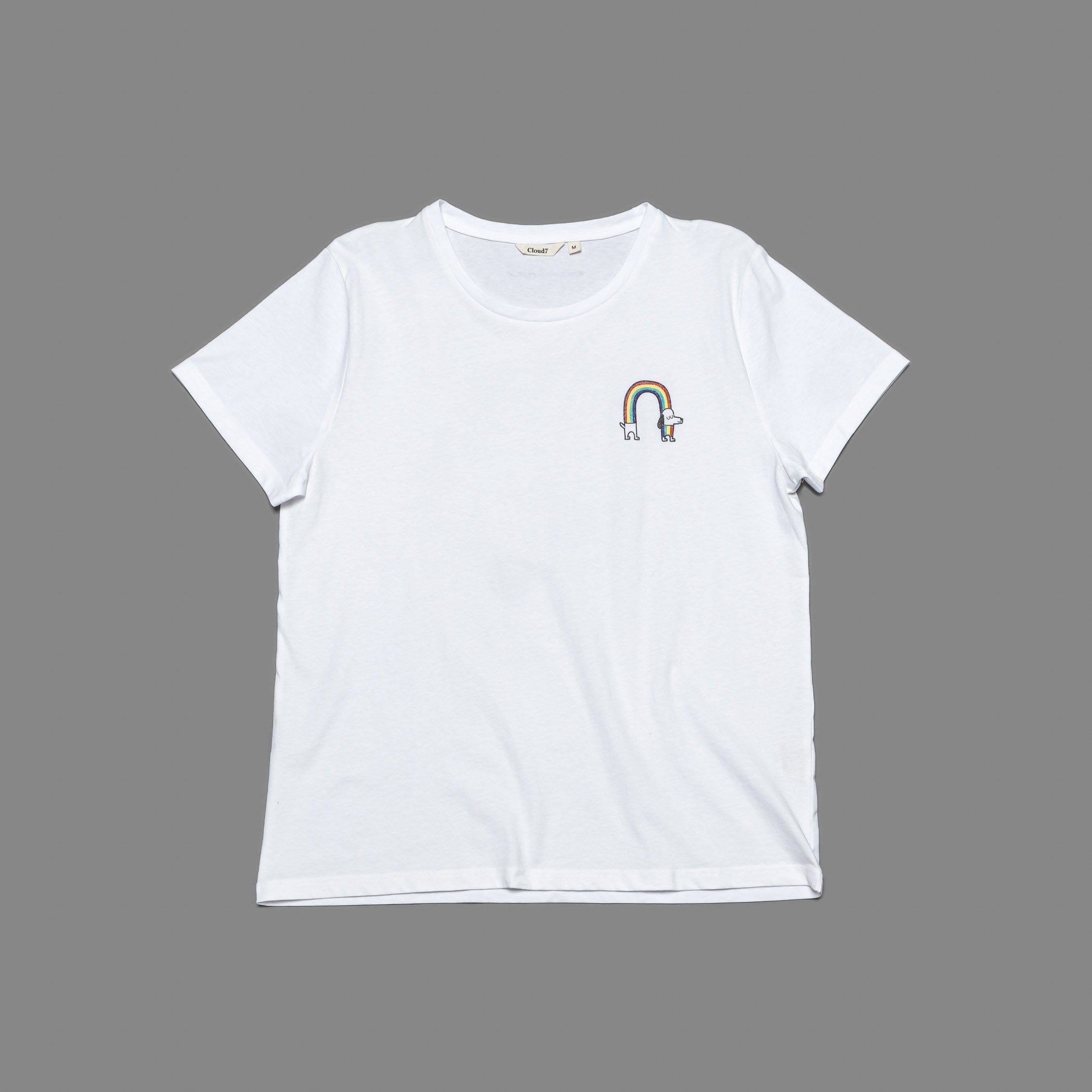 RESC7UE T-Shirt Rainbow White