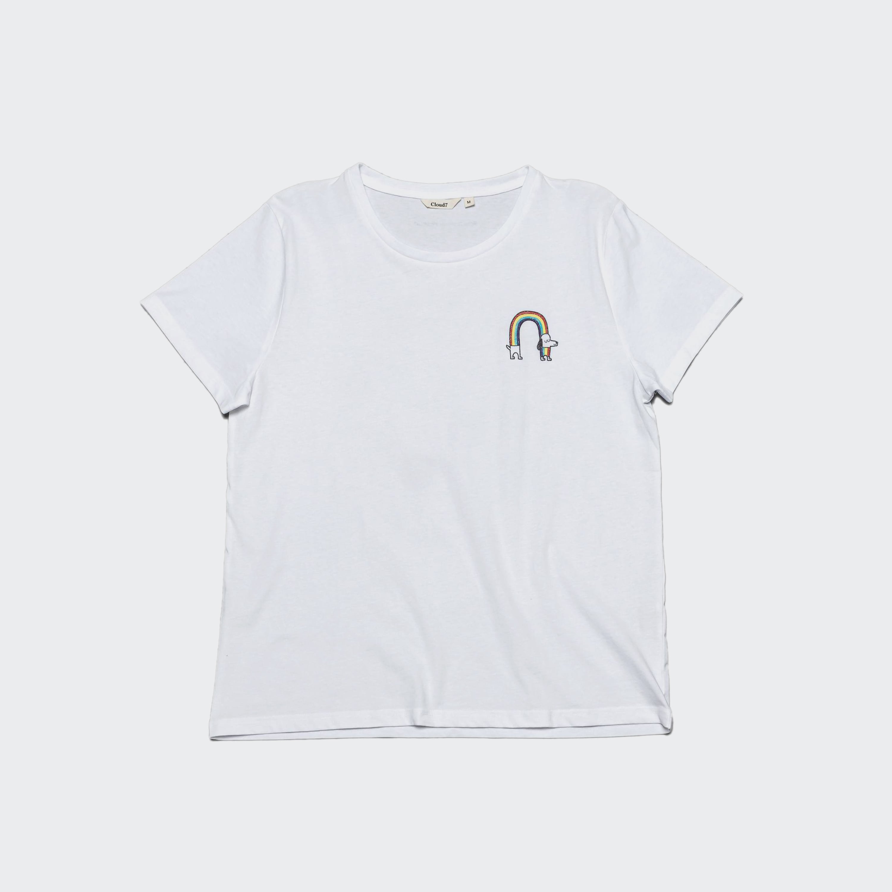 RESC7UE T-Shirt Rainbow White