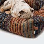 Hundebett Sleepy Deluxe Stripes Blue-Red