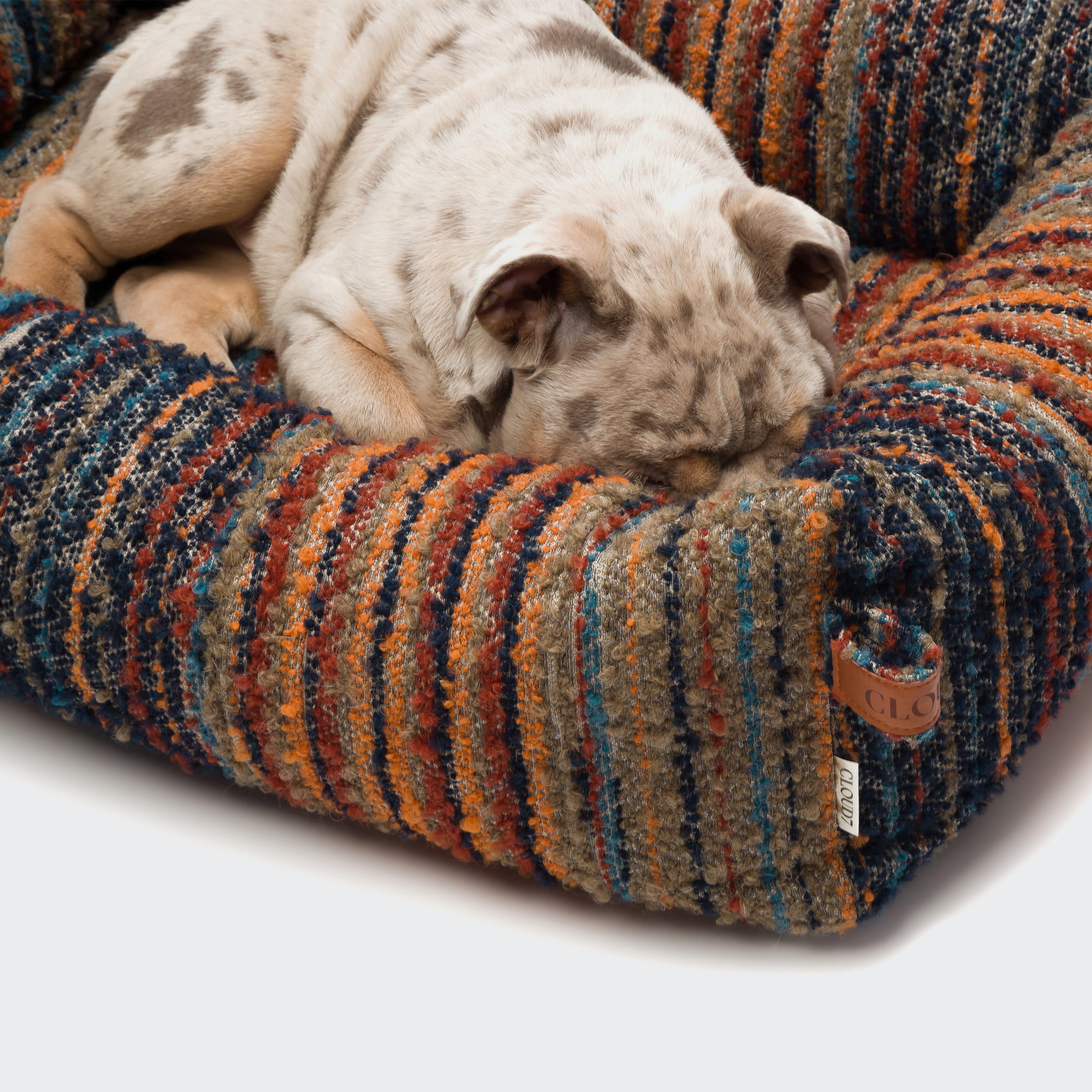 Hundebett Sleepy Deluxe Stripes Blue-Red