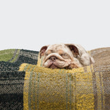 Hundebett Cube Tartan Green