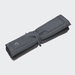 rolled up dark grey water repellent dog mat