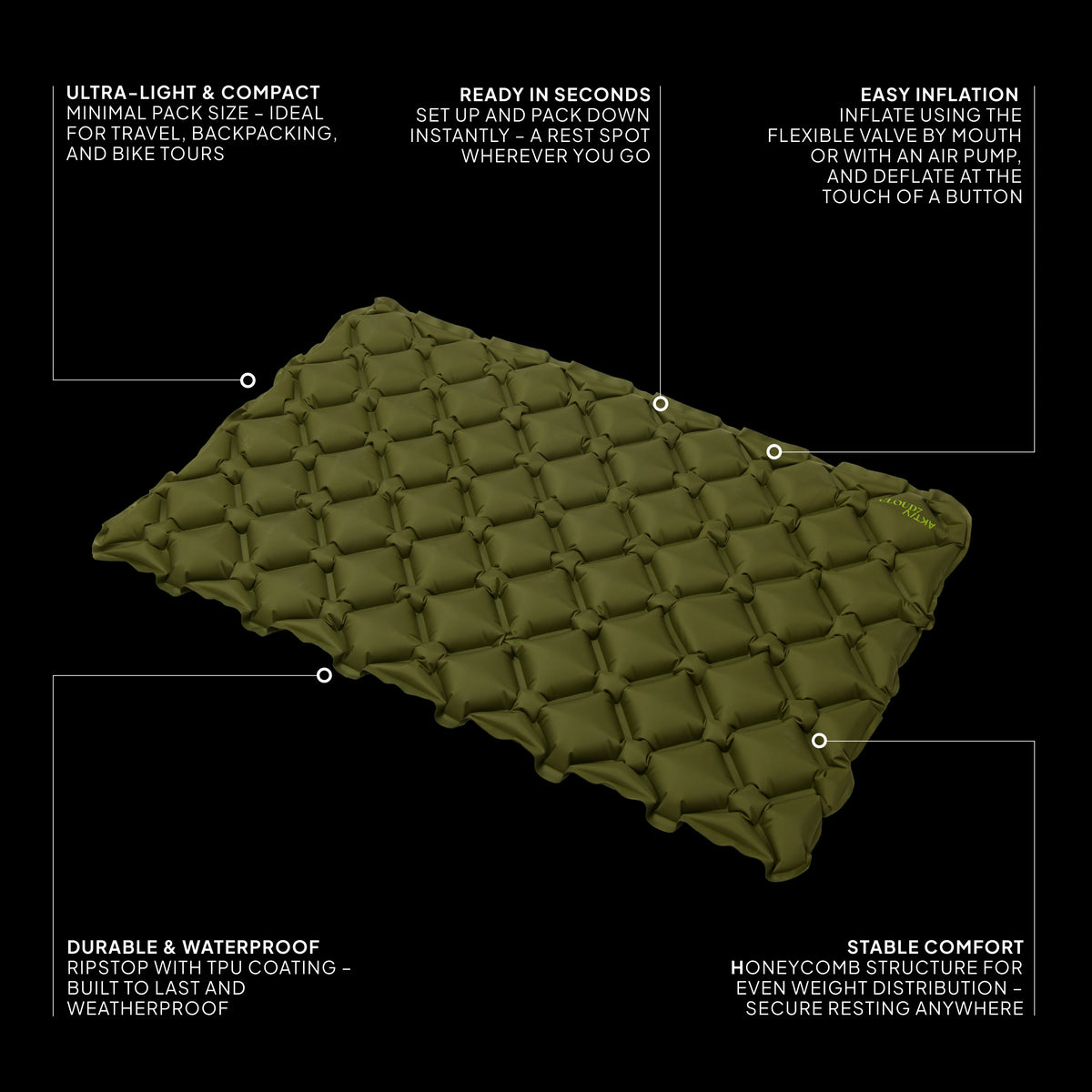 Dog Travel Air Mat AKTIV Khaki