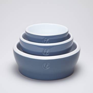Ceramic Dog Bowl Jamie Blue in Different Sizes