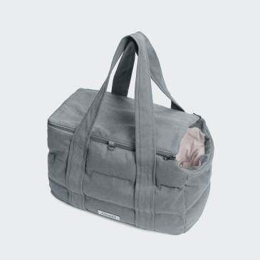 Dog Bag Bergamo Canvas Grey