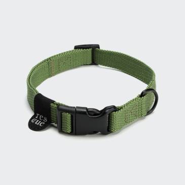 Nylon Dog Collar RESC7UE Green