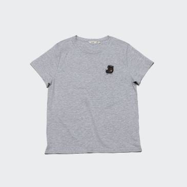 RESC7UE T-Shirt Heart Grey Mélange