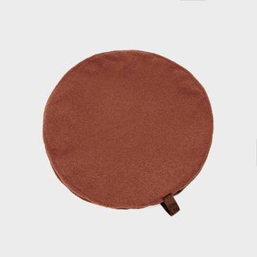 Dog Bed Cover Pouf Plush Rust