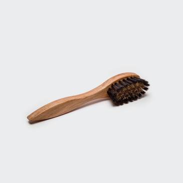 Suede Leather Brush With Handle