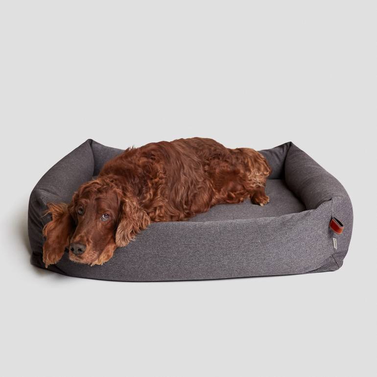 Dog Bed Sleepy Deluxe Tweed Taupe