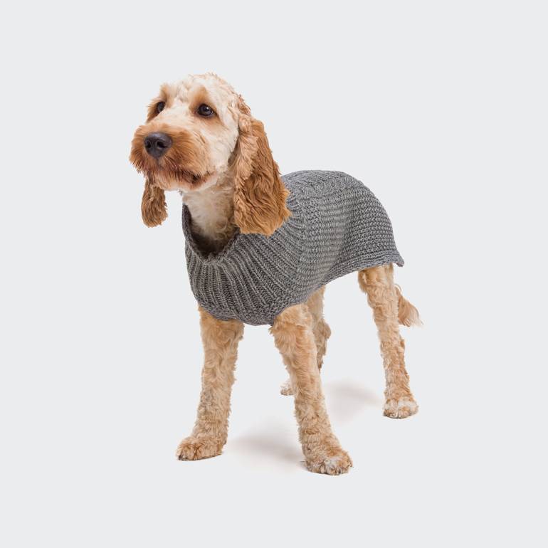 Dog Sweater Oslo Grey