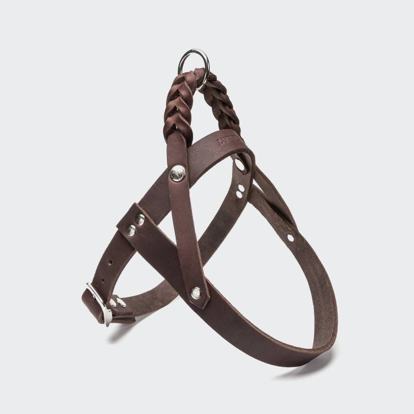 Harness Central Park Saddle Brown Silver