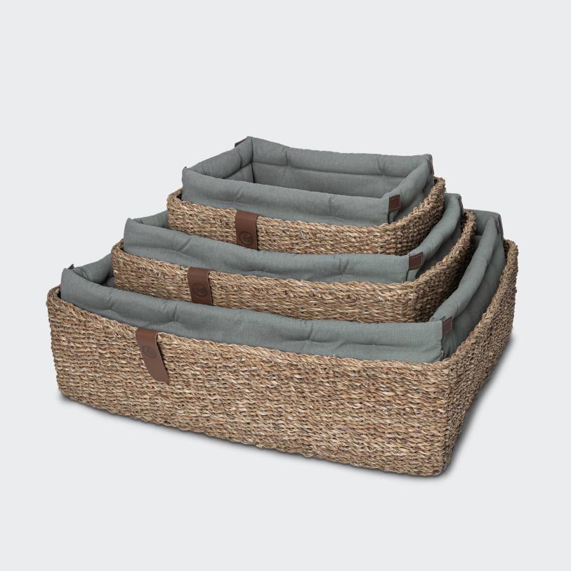 Dog Basket Hideaway Cotton Jade